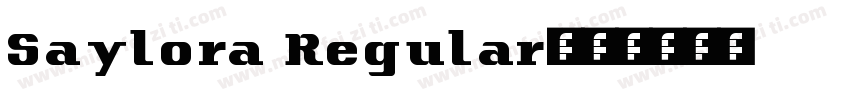 Saylora Regular字体转换